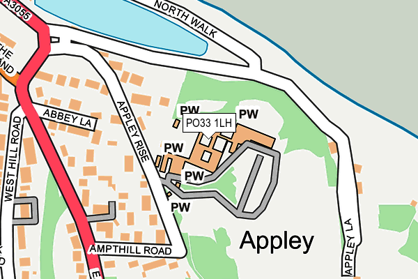 PO33 1LH map - OS OpenMap – Local (Ordnance Survey)