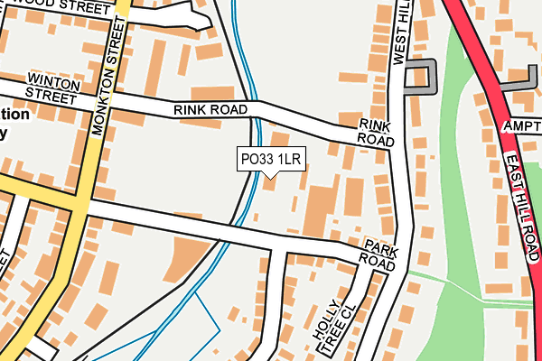 PO33 1LR map - OS OpenMap – Local (Ordnance Survey)