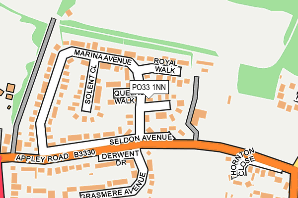 PO33 1NN map - OS OpenMap – Local (Ordnance Survey)