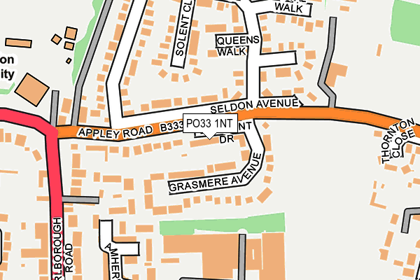 PO33 1NT map - OS OpenMap – Local (Ordnance Survey)