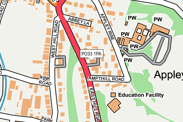Map of THE PAVILION RISE EASTHILL ROAD RESIDENTS ASSOCIATION LIMITED at local scale