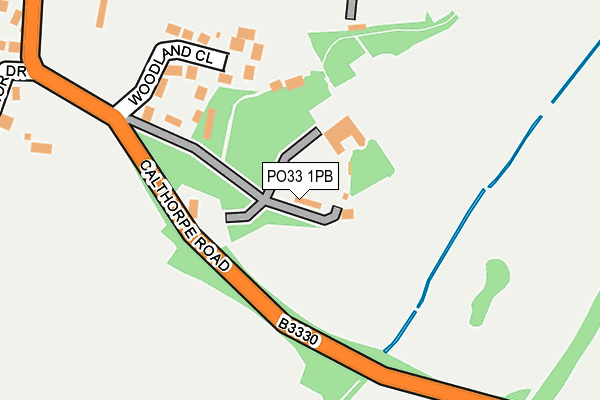 PO33 1PB map - OS OpenMap – Local (Ordnance Survey)