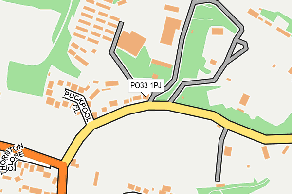 PO33 1PJ map - OS OpenMap – Local (Ordnance Survey)
