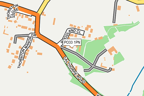 PO33 1PN map - OS OpenMap – Local (Ordnance Survey)