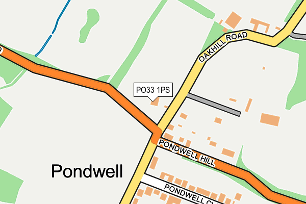 PO33 1PS map - OS OpenMap – Local (Ordnance Survey)