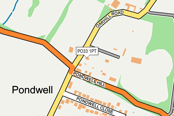 PO33 1PT map - OS OpenMap – Local (Ordnance Survey)