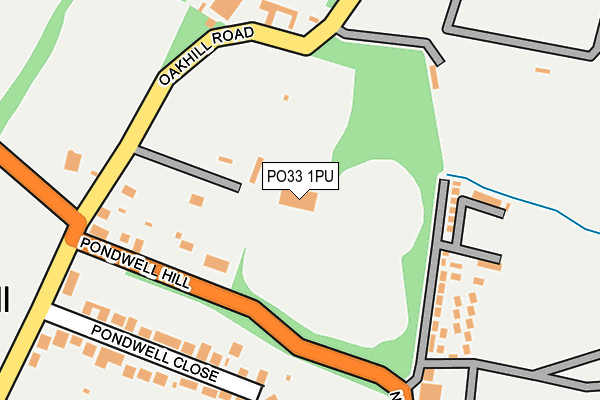 PO33 1PU map - OS OpenMap – Local (Ordnance Survey)