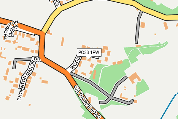 PO33 1PW map - OS OpenMap – Local (Ordnance Survey)