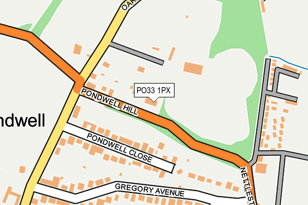 PO33 1PX map - OS OpenMap – Local (Ordnance Survey)