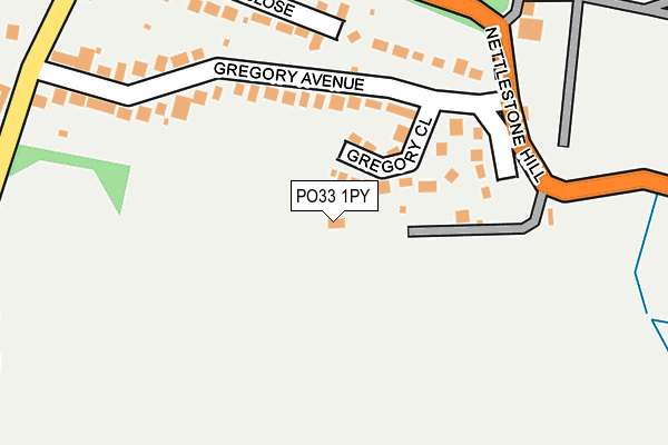 PO33 1PY map - OS OpenMap – Local (Ordnance Survey)