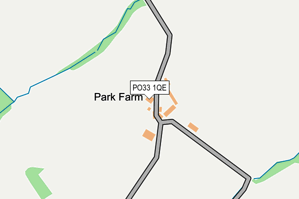PO33 1QE map - OS OpenMap – Local (Ordnance Survey)