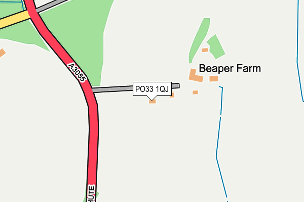 PO33 1QJ map - OS OpenMap – Local (Ordnance Survey)