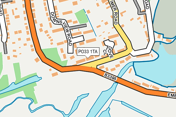 PO33 1TA map - OS OpenMap – Local (Ordnance Survey)