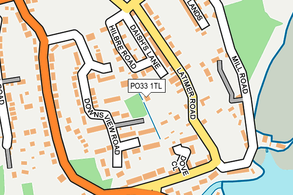 PO33 1TL map - OS OpenMap – Local (Ordnance Survey)