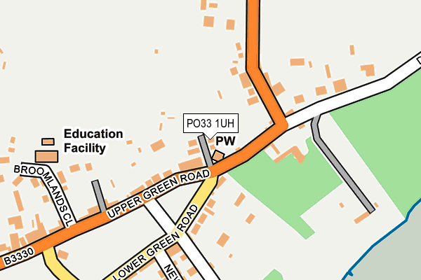 PO33 1UH map - OS OpenMap – Local (Ordnance Survey)