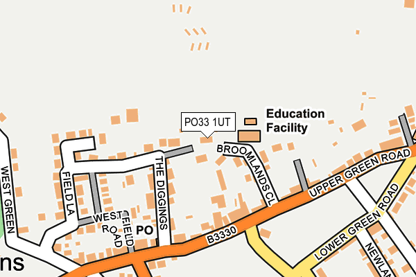 PO33 1UT map - OS OpenMap – Local (Ordnance Survey)