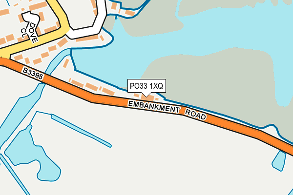 PO33 1XQ map - OS OpenMap – Local (Ordnance Survey)