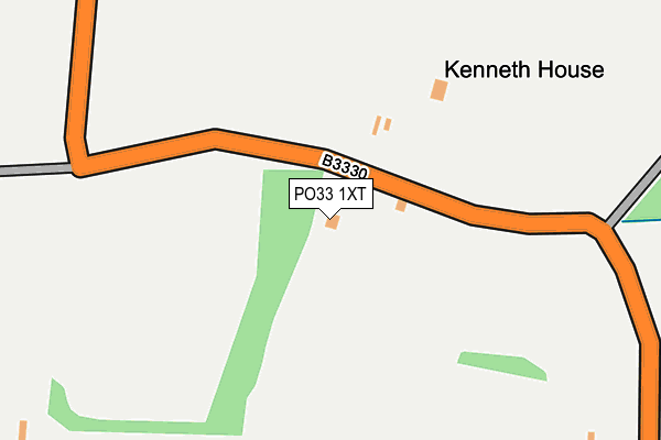 PO33 1XT map - OS OpenMap – Local (Ordnance Survey)