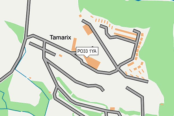 PO33 1YA map - OS OpenMap – Local (Ordnance Survey)