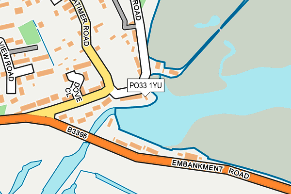 PO33 1YU map - OS OpenMap – Local (Ordnance Survey)