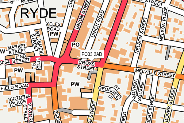 Map of WIGHTSIGHT RYDE LIMITED at local scale