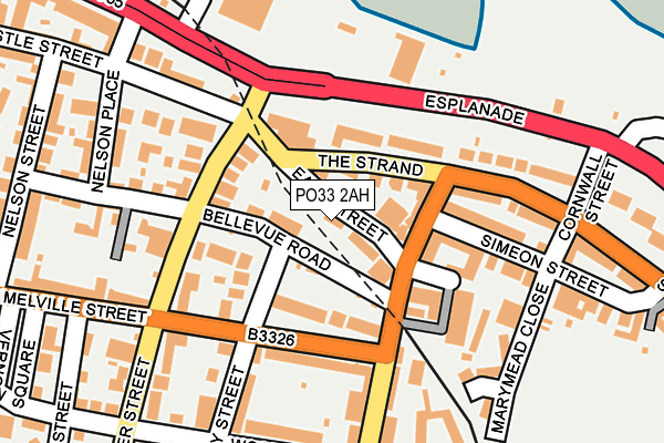 PO33 2AH map - OS OpenMap – Local (Ordnance Survey)