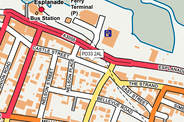 PO33 2AL map - OS OpenMap – Local (Ordnance Survey)