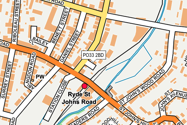 PO33 2BD map - OS OpenMap – Local (Ordnance Survey)