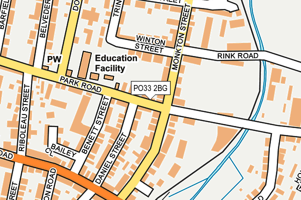 PO33 2BG map - OS OpenMap – Local (Ordnance Survey)