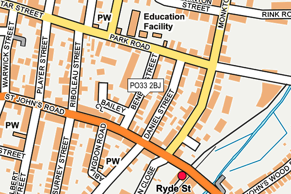 PO33 2BJ map - OS OpenMap – Local (Ordnance Survey)