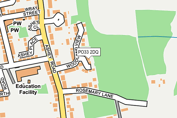 PO33 2DQ map - OS OpenMap – Local (Ordnance Survey)