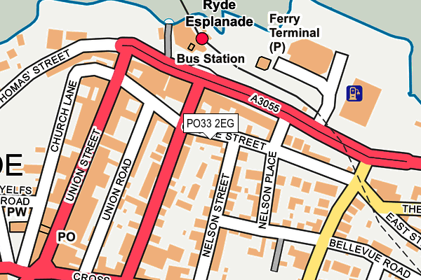 PO33 2EG map - OS OpenMap – Local (Ordnance Survey)