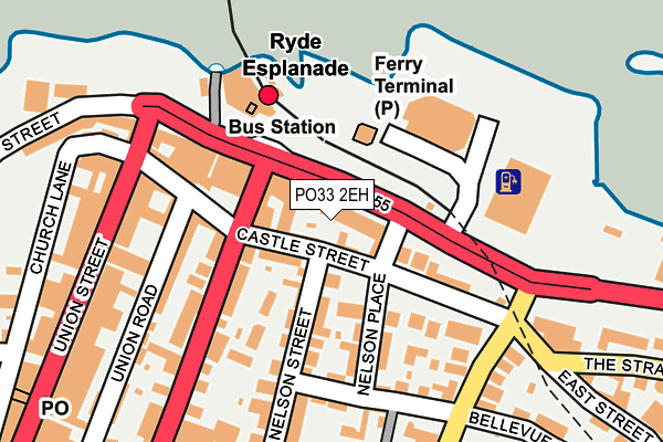 PO33 2EH map - OS OpenMap – Local (Ordnance Survey)