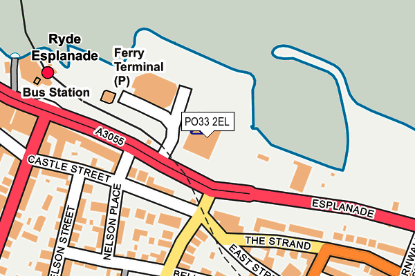 PO33 2EL map - OS OpenMap – Local (Ordnance Survey)