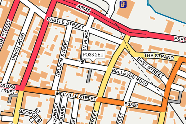 PO33 2EU map - OS OpenMap – Local (Ordnance Survey)