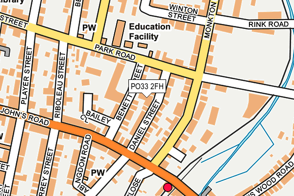 PO33 2FH map - OS OpenMap – Local (Ordnance Survey)