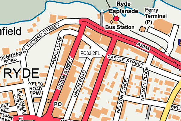 PO33 2FL map - OS OpenMap – Local (Ordnance Survey)