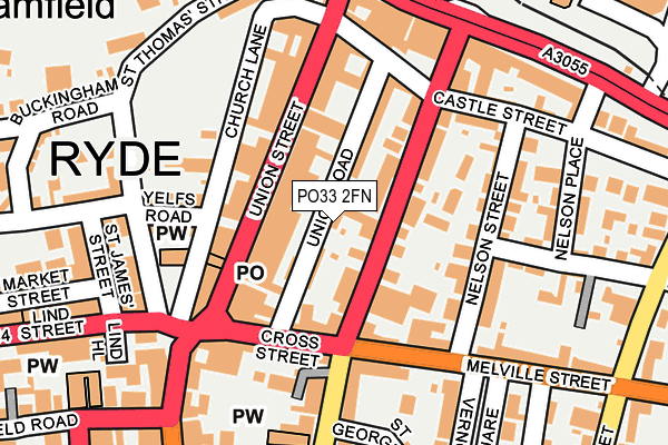 PO33 2FN map - OS OpenMap – Local (Ordnance Survey)