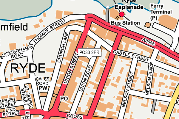 PO33 2FR map - OS OpenMap – Local (Ordnance Survey)