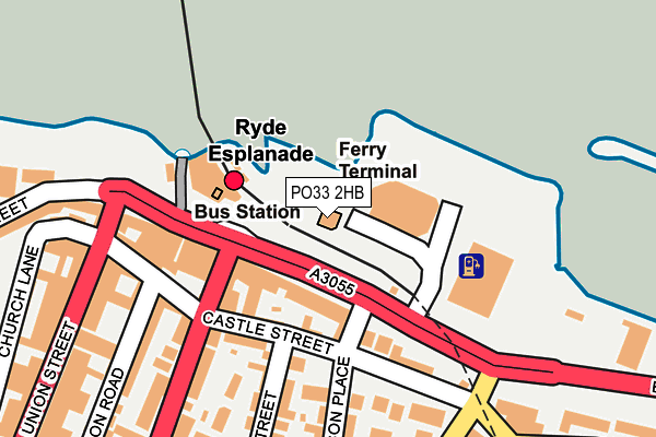 PO33 2HB map - OS OpenMap – Local (Ordnance Survey)