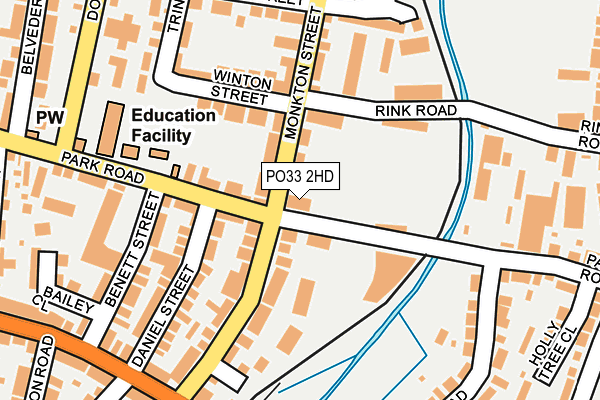 PO33 2HD map - OS OpenMap – Local (Ordnance Survey)