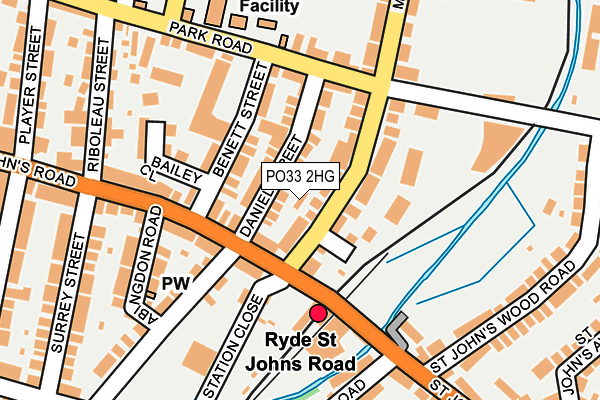 PO33 2HG map - OS OpenMap – Local (Ordnance Survey)