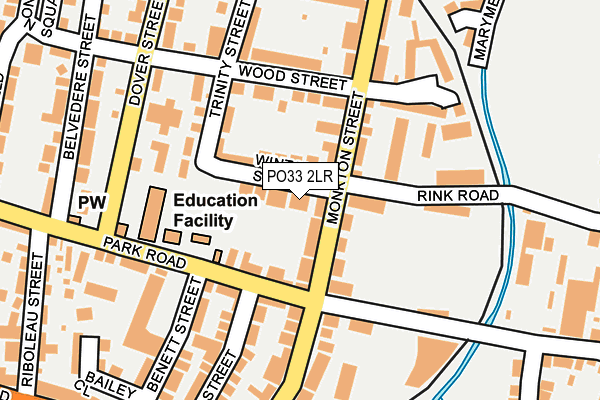 PO33 2LR map - OS OpenMap – Local (Ordnance Survey)