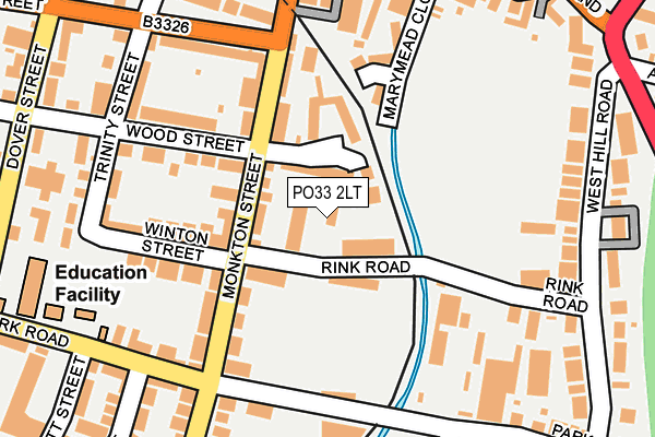 PO33 2LT map - OS OpenMap – Local (Ordnance Survey)