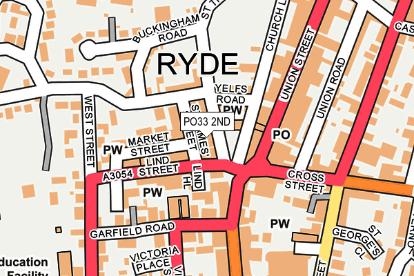 PO33 2ND map - OS OpenMap – Local (Ordnance Survey)