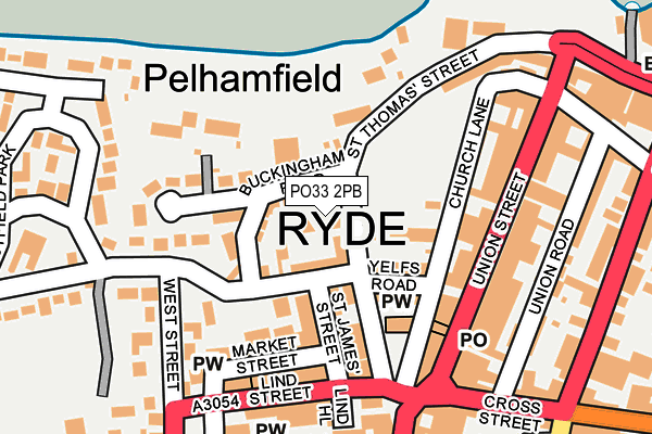 PO33 2PB map - OS OpenMap – Local (Ordnance Survey)