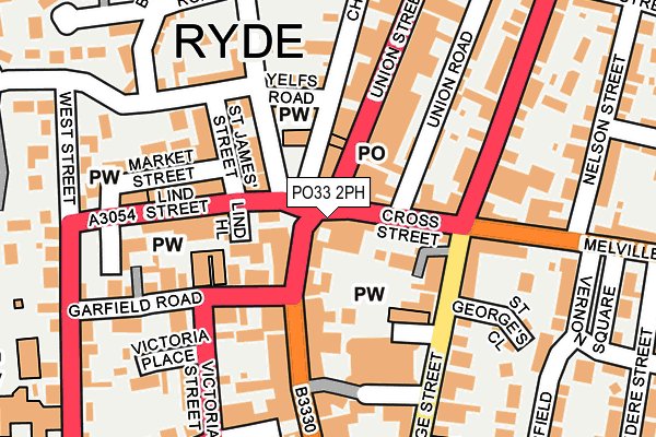 PO33 2PH map - OS OpenMap – Local (Ordnance Survey)