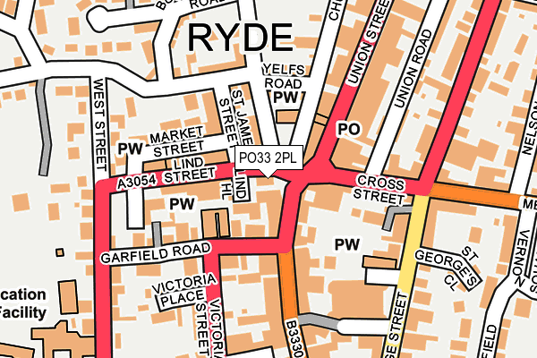 PO33 2PL map - OS OpenMap – Local (Ordnance Survey)