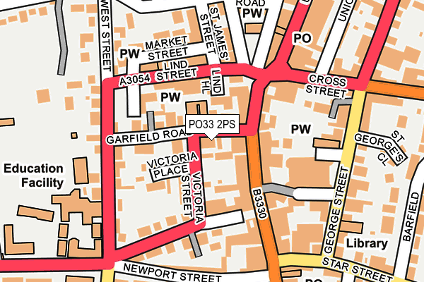 Map of POTTERY COURT MANAGEMENT COMPANY LIMITED at local scale