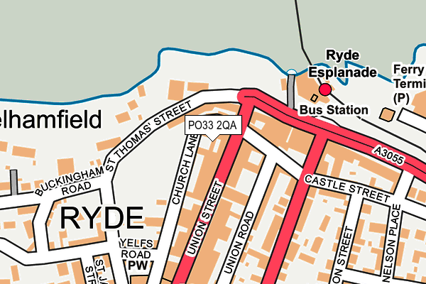 PO33 2QA map - OS OpenMap – Local (Ordnance Survey)